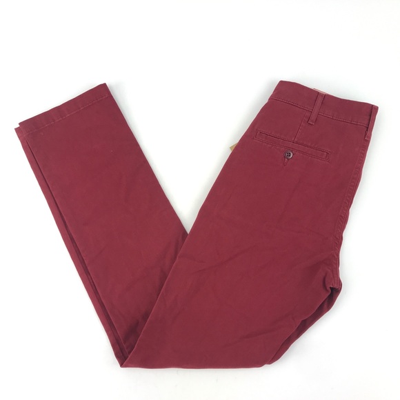 Levis Mens 511 Slim Fit Utility Red Pants 28X32 - Picture 2 of 5